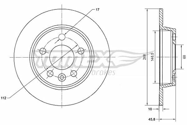 Brzdový kotouč TOMEX Brakes